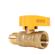 Gas Valve, Straight, 1/2" Male Flare x 1/2" FIP 